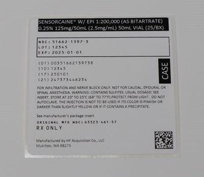 00351662139738 Sensorcaine Case Label
